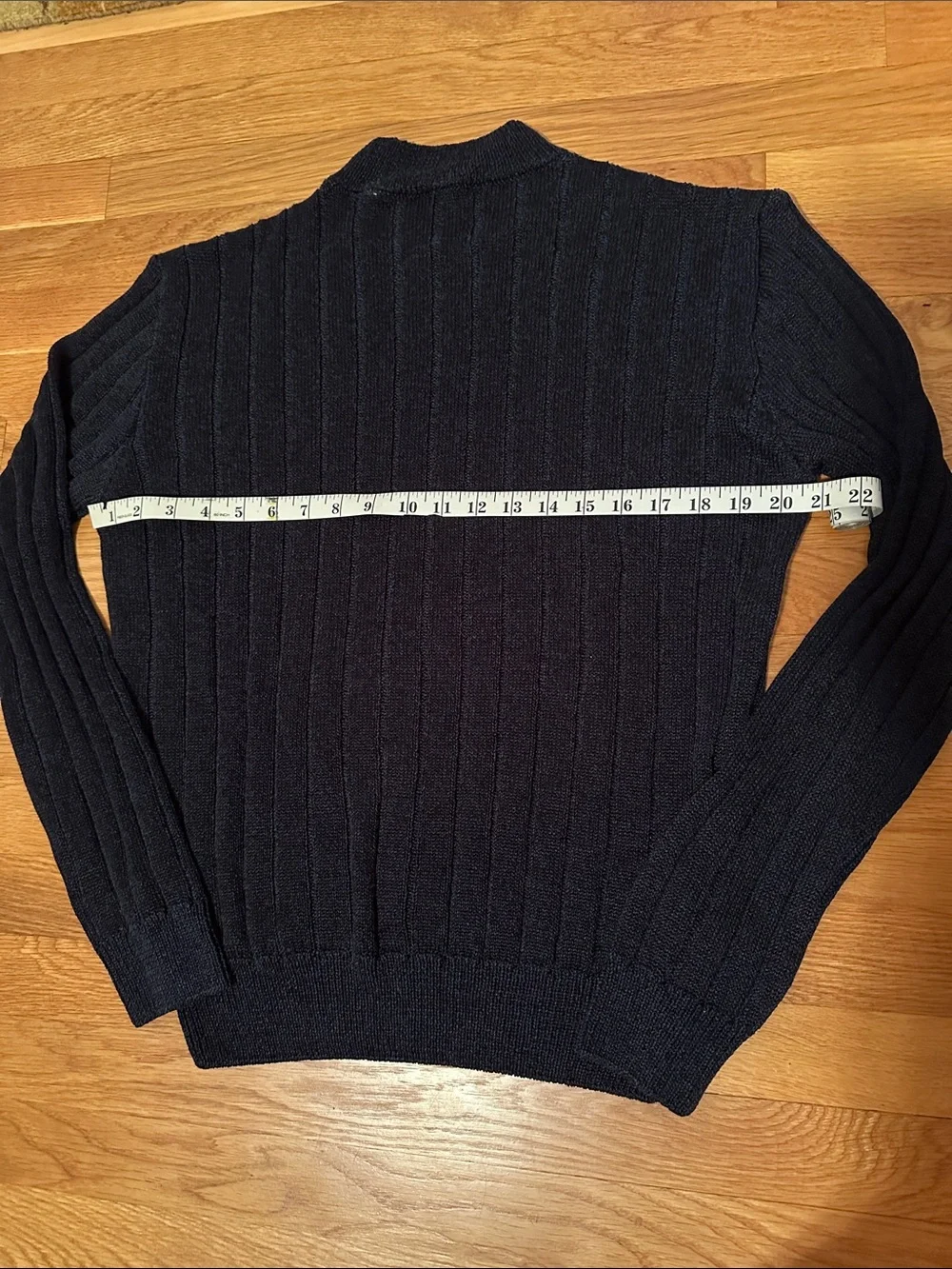 Men's Ribbed Sweater in Navy by Sunglower size medium NWOT Mick Sweater